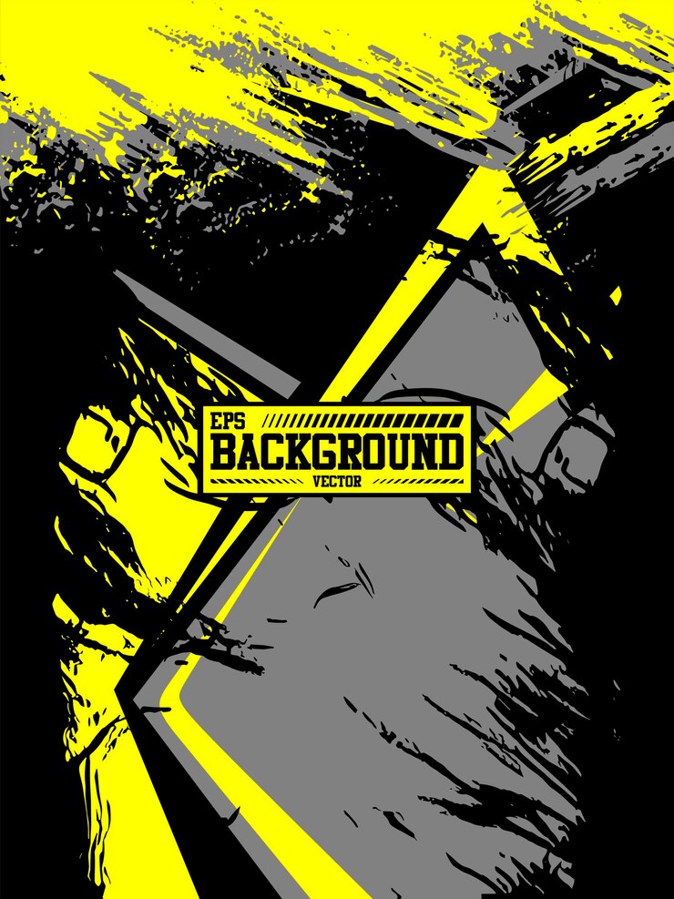 fondo deportivo de riesgo amarillo negro