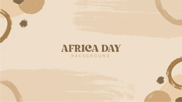 Vector fondo del día de áfrica dibujado a mano