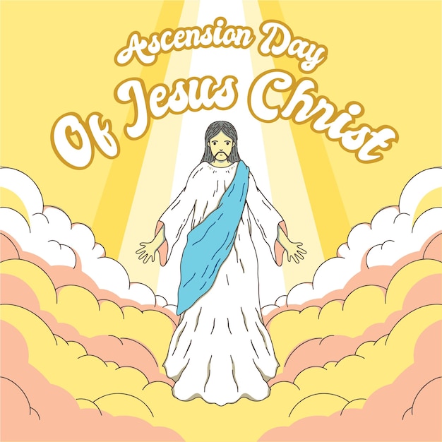 Fondo del día de la ascensión de jesucristo