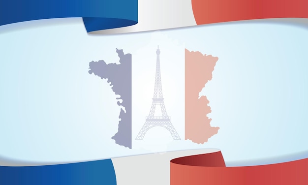 Fondo del Día de la Bastilla con espacio de copia Adecuado para colocar en contenido sobre Francia