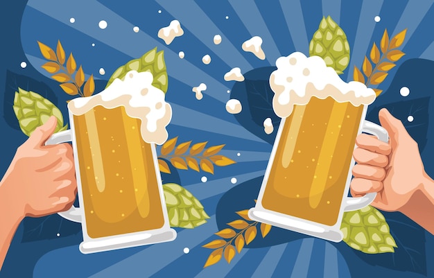 Fondo del día de la cerveza