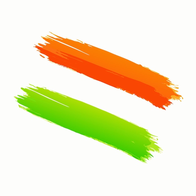 Fondo del día de la independencia de la India con diseño de trazo de pincel tricolor 4