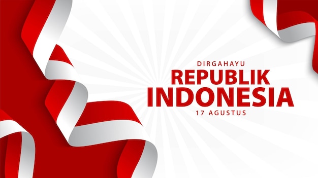 Fondo del día de la independencia de indonesia