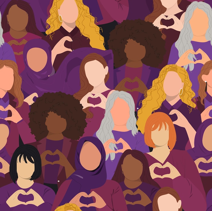 Vector fondo para el día internacional de la mujer 2024