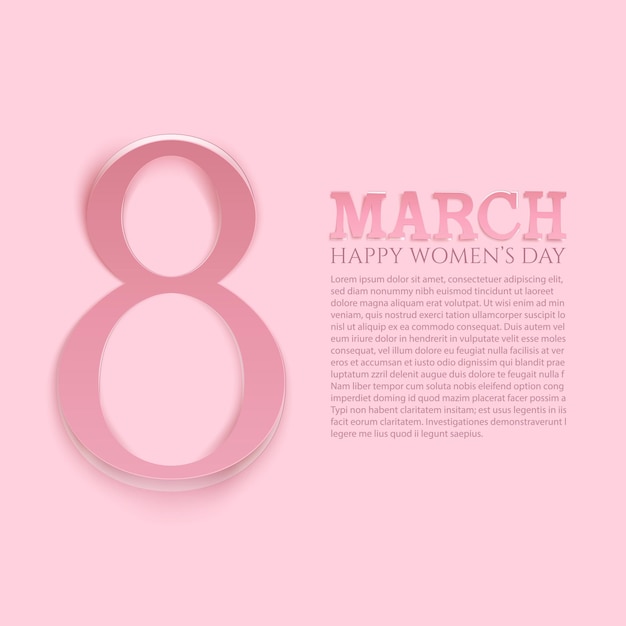 Fondo del día internacional de la mujer 8 de marzo.