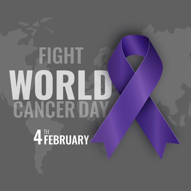 Fondo del día mundial contra el cáncer