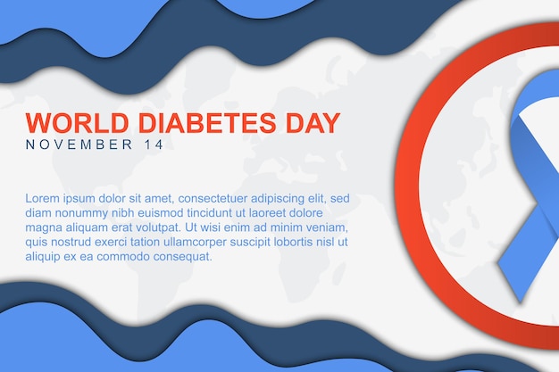 Fondo del día mundial de la diabetes