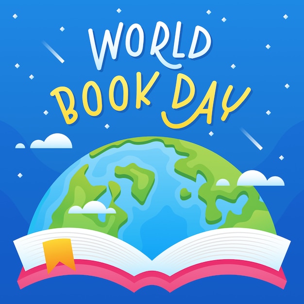 Vector fondo del día mundial del libro