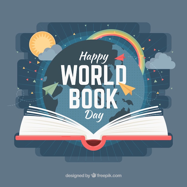 Vector fondo del día mundial del libro