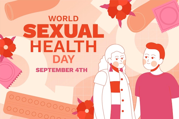 Vector fondo del día mundial de la salud sexual