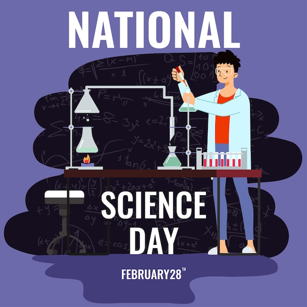 Fondo del día nacional de la ciencia.