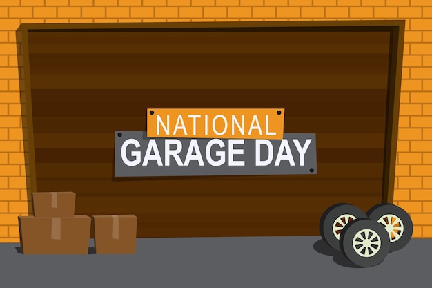 Fondo del día nacional del garaje