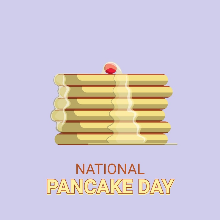 Vector fondo del día nacional del panqueque