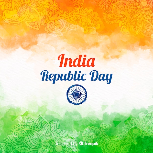 Vector fondo del día de la república de india