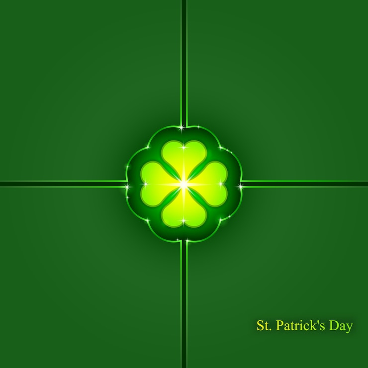 Vector fondo del día de san patricio, fondo geométrico abstracto