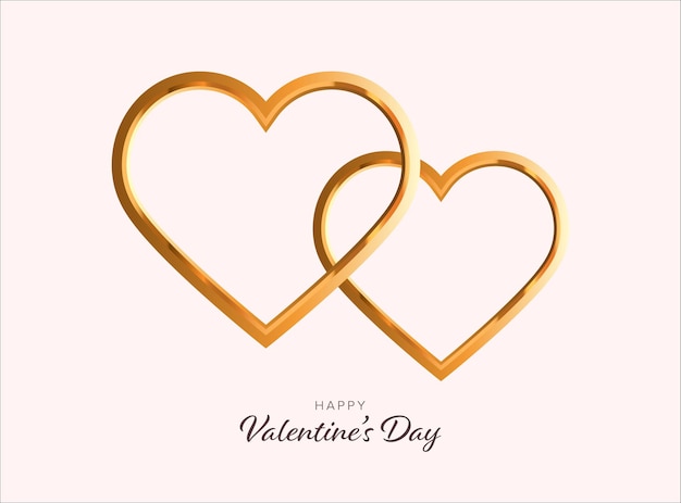 Fondo del día de San Valentín con corazones de oro