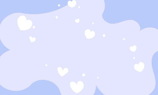 Fondo del día de San Valentín dibujado a mano