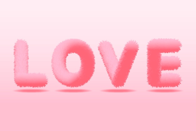 Fondo del día de San Valentín Letras de amor