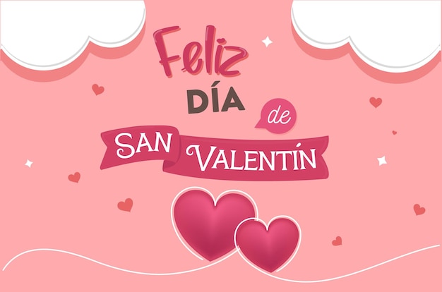 Fondo del día de San Valentín con vector de corazones