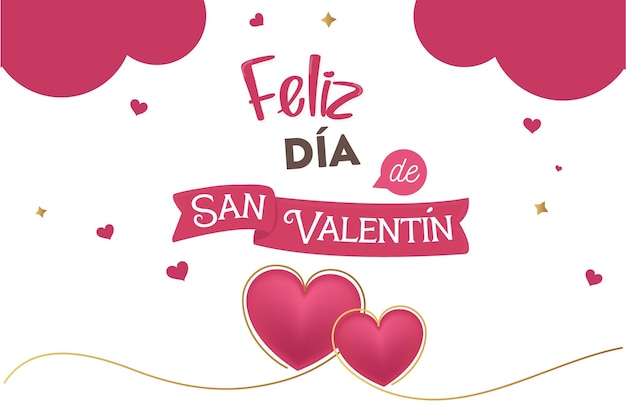 Fondo del día de San Valentín con vector de corazones