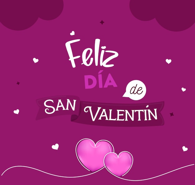 Fondo del día de san valentín con vector de corazones