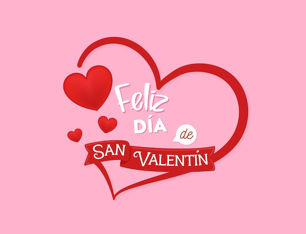 Fondo del día de san valentín con vector de corazones