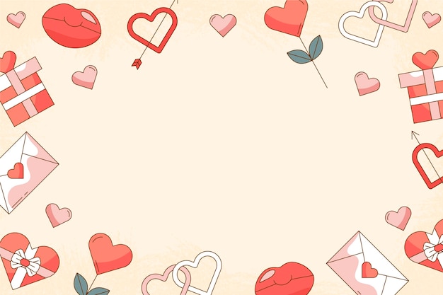 El fondo del día de San Valentín