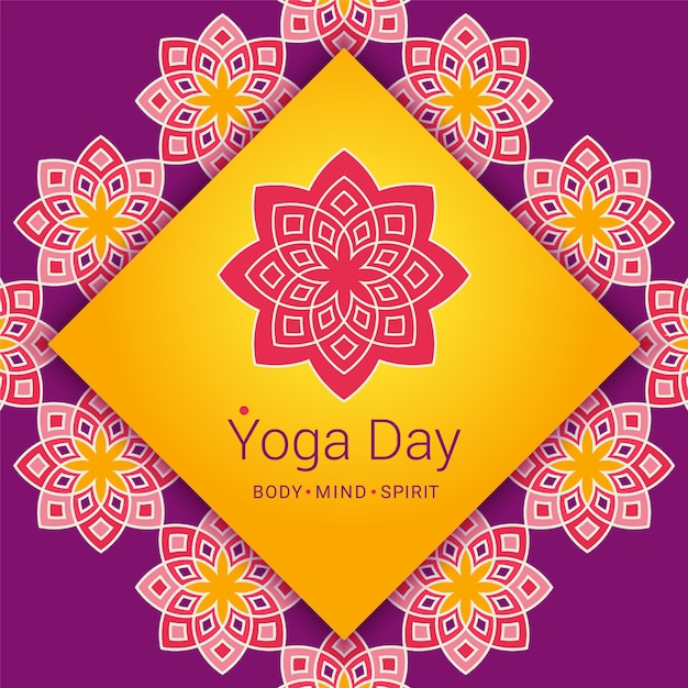 Fondo del día del yoga