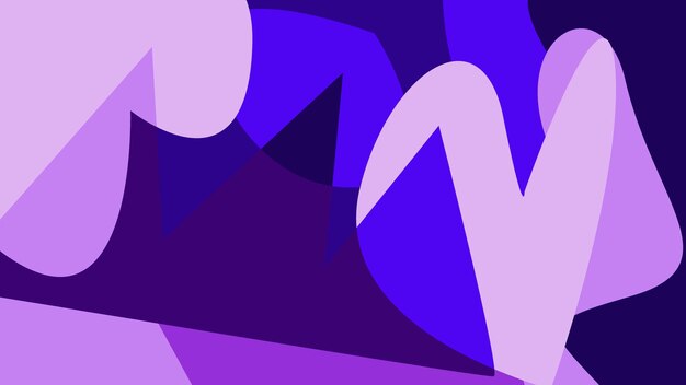 Fondo dibujado a mano abstracto púrpura con elemento abstracto y forma dinámica