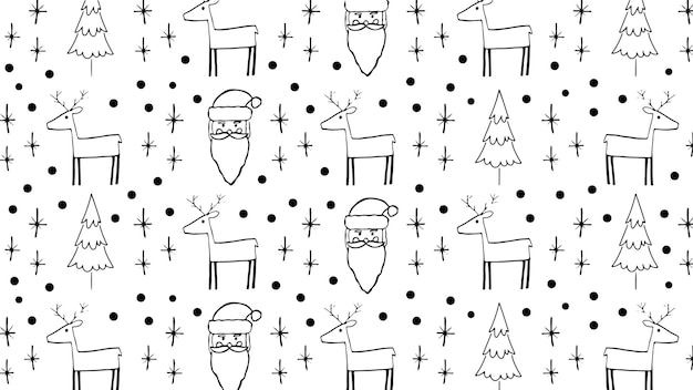 El fondo del dibujo a mano de Navidad