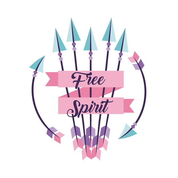 Fondo de dibujos animados de espíritu libre