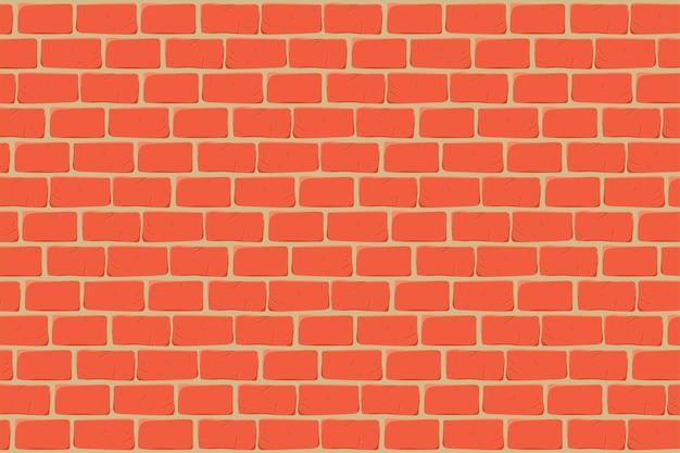 Fondo de dibujos animados de pared de ladrillo. | Vector Premium Fondo de dibujos animados de pared de ladrillo. | Vector Premium