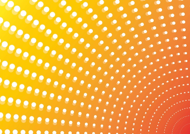 fondo de dibujos animados de semitono de punto blanco abstracto