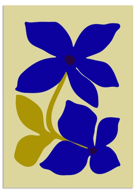 fondo de dibujos botánicos conjunto de arte de flores y hojas