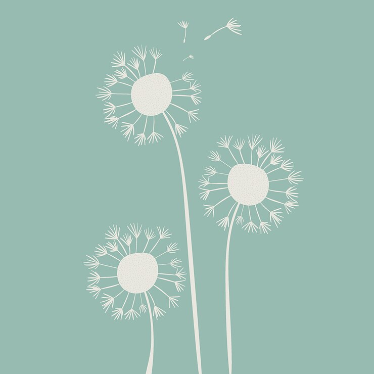 Vector fondo de diente de león