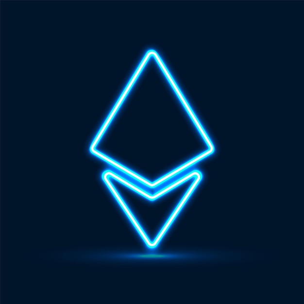 Fondo digital futurista de Ethereum Concepto de criptomoneda