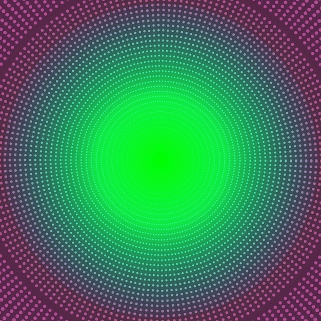 Fondo digital futurista Ilustración de papel de pared patrón círculo puntos