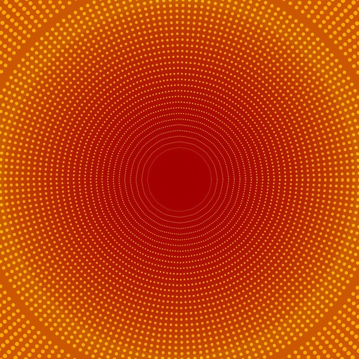 Vector fondo digital futurista ilustración de papel de pared patrón círculo puntos