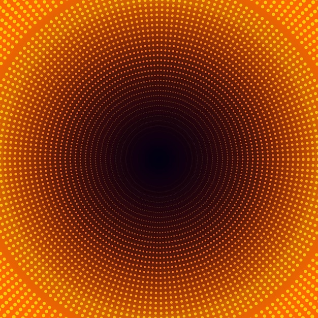 Fondo digital futurista Ilustración de papel de pared patrón círculo puntos