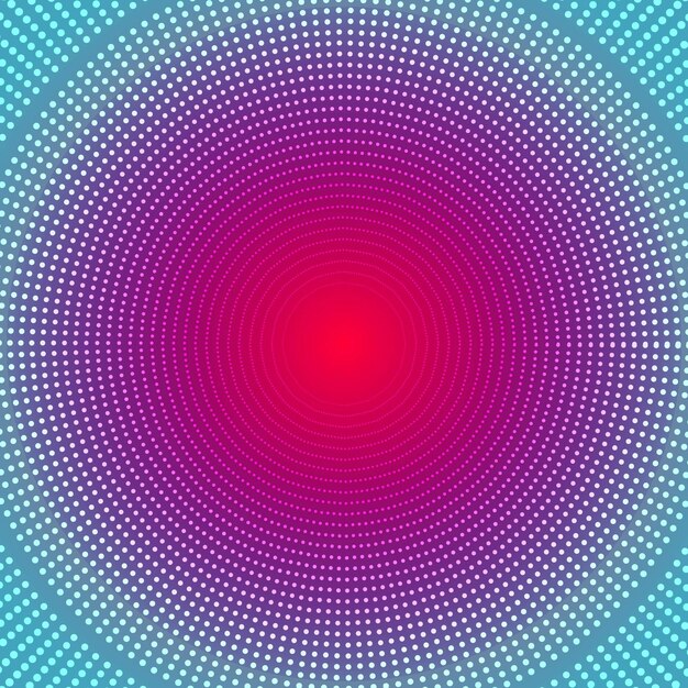 Fondo digital futurista Ilustración de papel de pared patrón círculo puntos