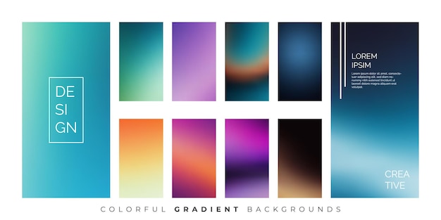 Fondo digital de la interfaz de usuario con desvanecimientos de color suaves