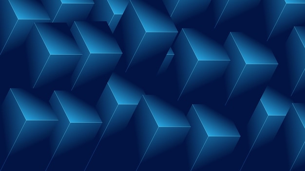 Vector fondo de dimensión de bloque azul