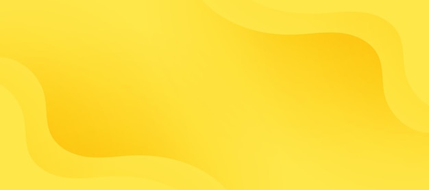 Fondo dinámico 3D moderno abstracto de color amarillo fondo de papel mínimo