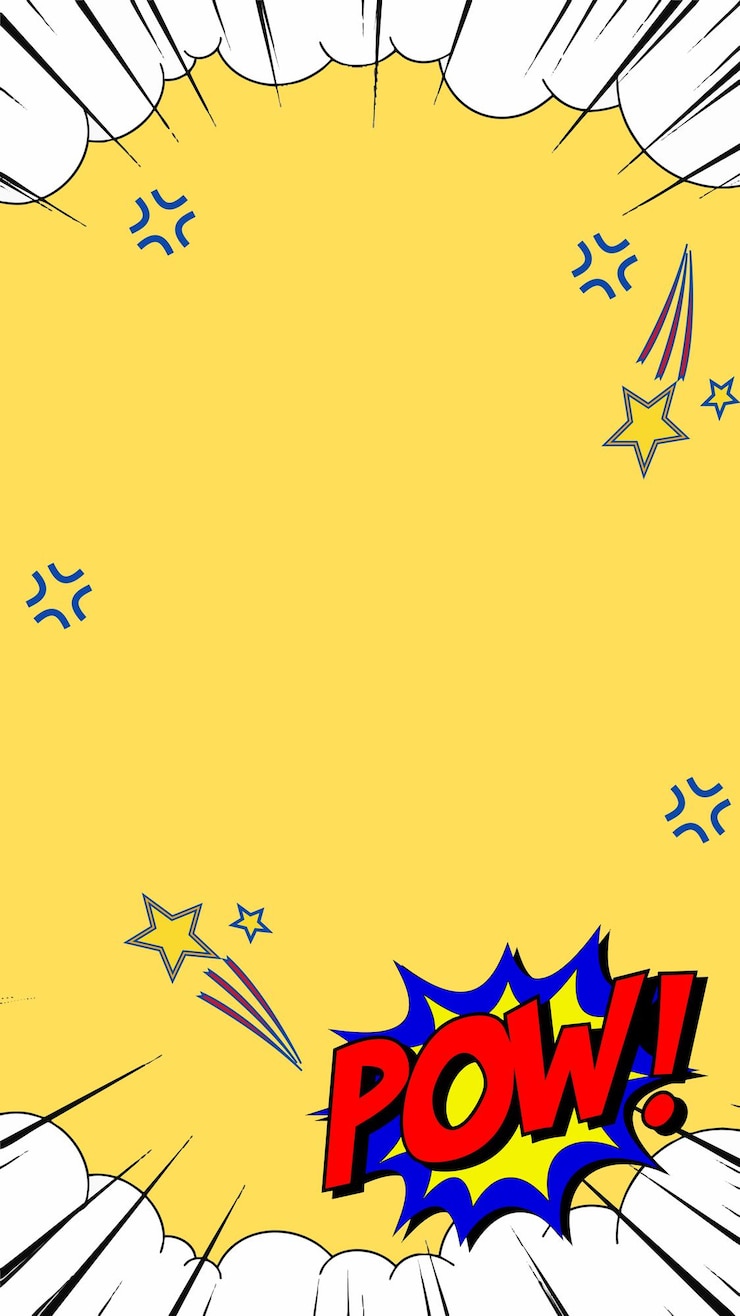 Fondo dinámico de estilo cómic con palabras de acción