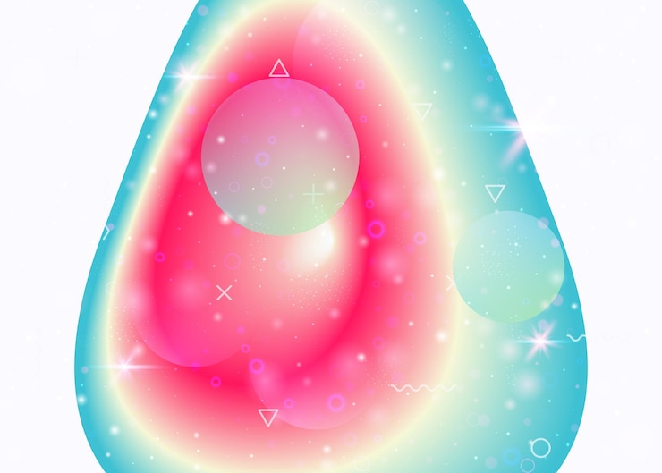 Vector fondo dinámico fluido con gradientes de arco iris vibrantes