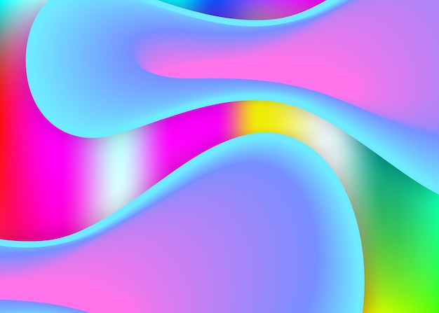 Fondo dinámico de fluidos con formas y elementos líquidos