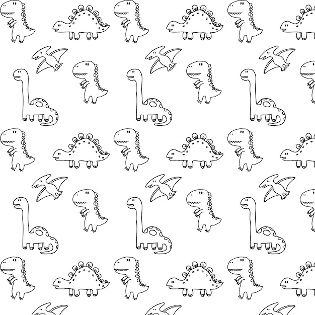 Vector fondo con dinosaurios