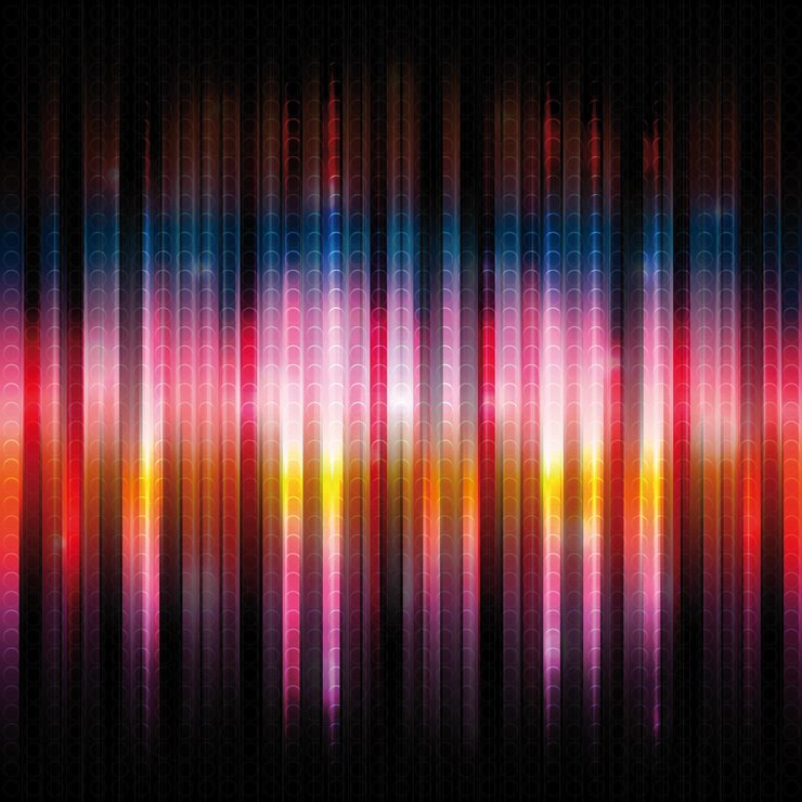 Vector fondo disco brillante de tiras