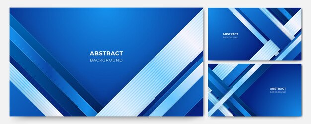 Fondo de diseño abstracto azul metálico degradado geométrico