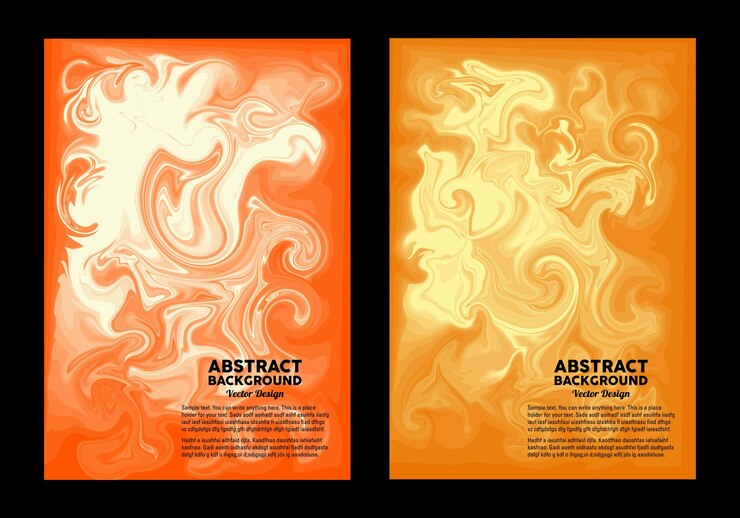 Vector fondo de diseño abstracto con color naranja para diseños de invitación pancartas volantes carteles